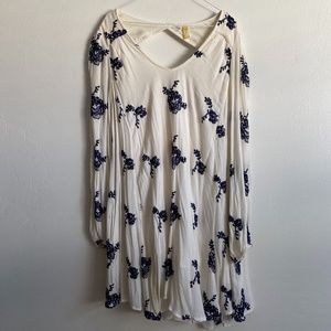 Free People Embroidered Austin Mini Dress